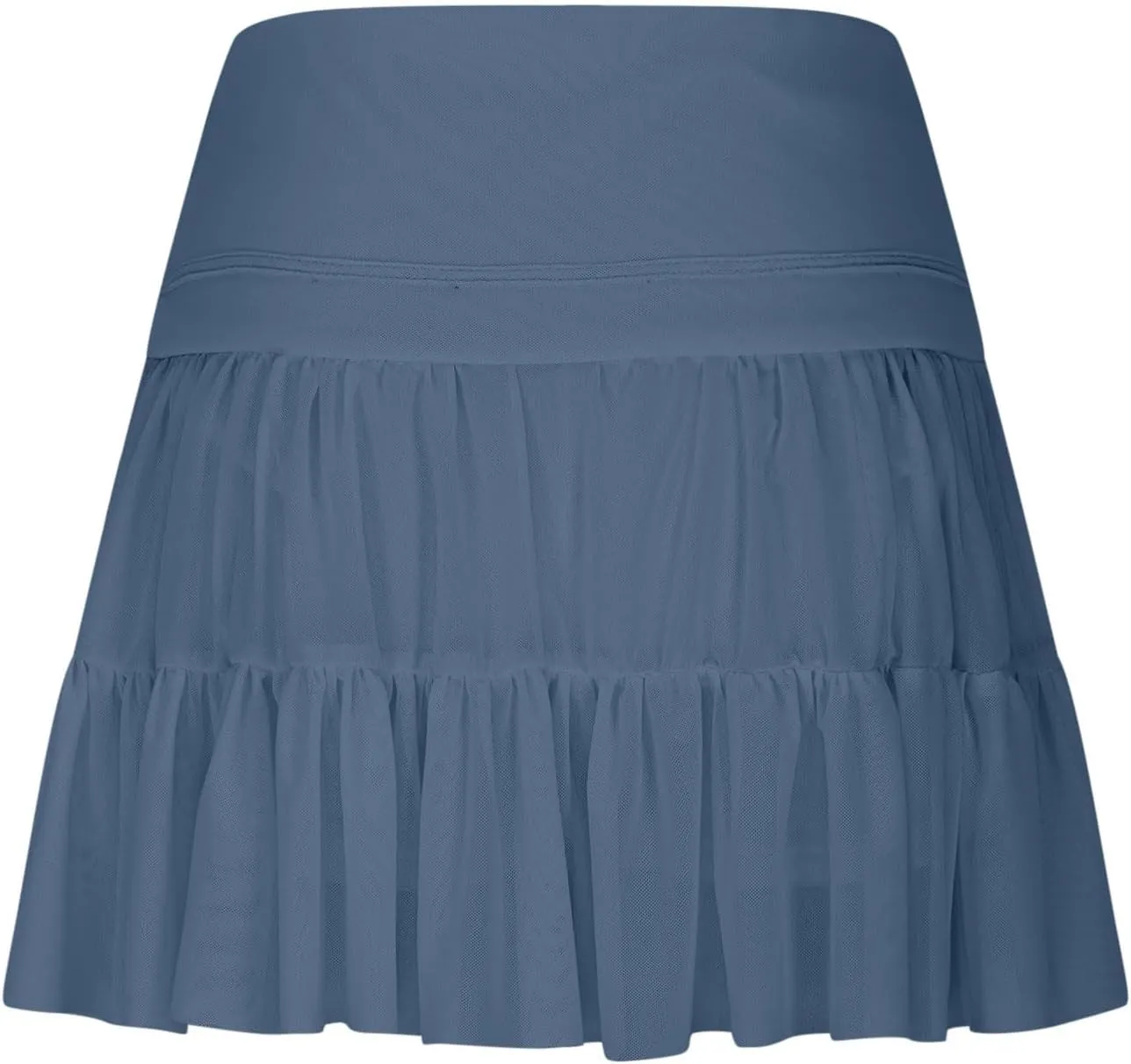 Women's Mini Tutu Skirt Skort Flowy High Waisted Tiered Ruffle Tennis Athletic Skater Golf Skirts with Built in Shorts
