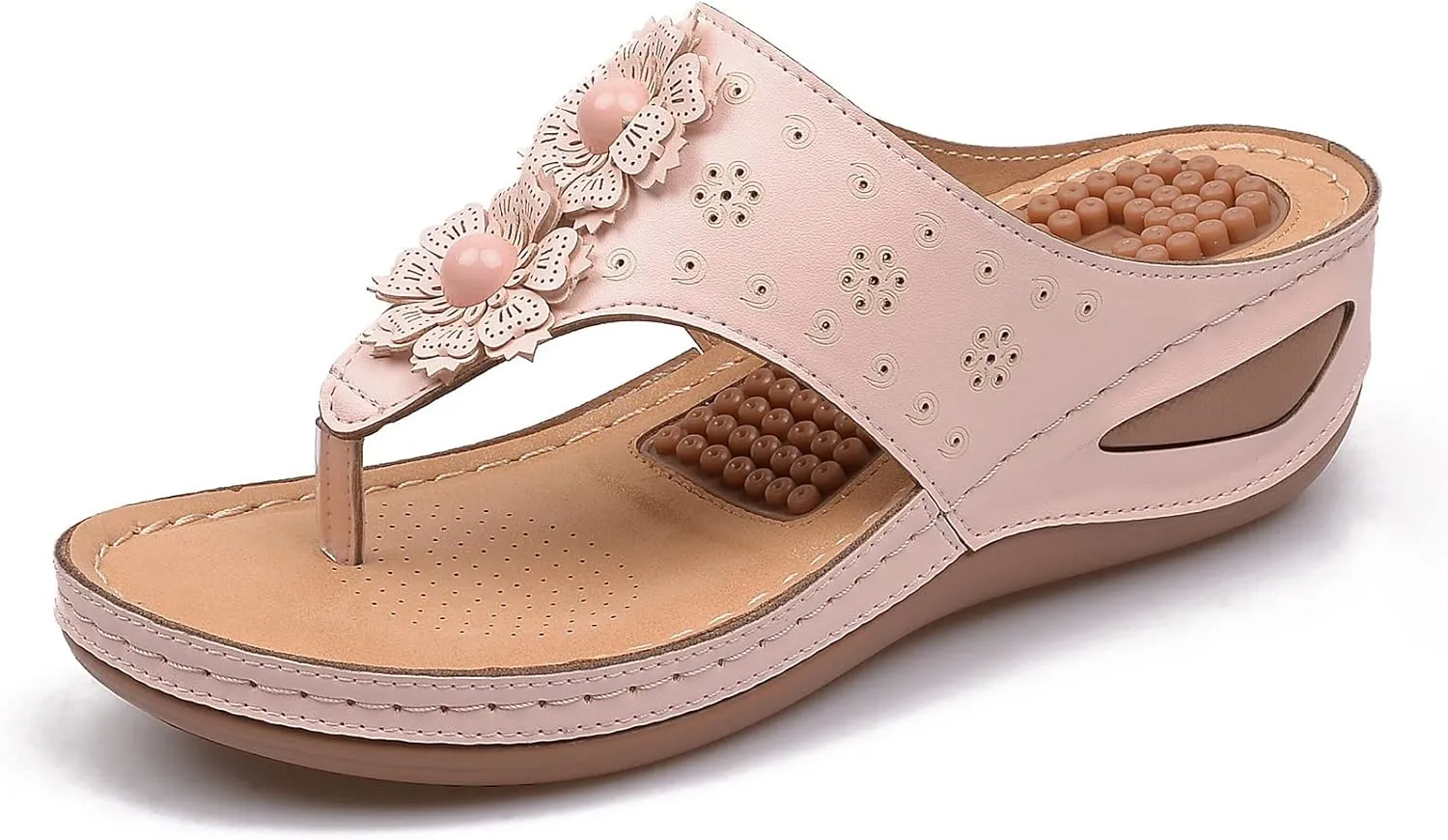 Womens Orthopedic Sandals With Arch Support Summer Casual Flip Flops Adjustable Buckle Beach Walking Shoes Breathable Mesh Quick Dry Sport Sandals Orthopedic Shoes for Women