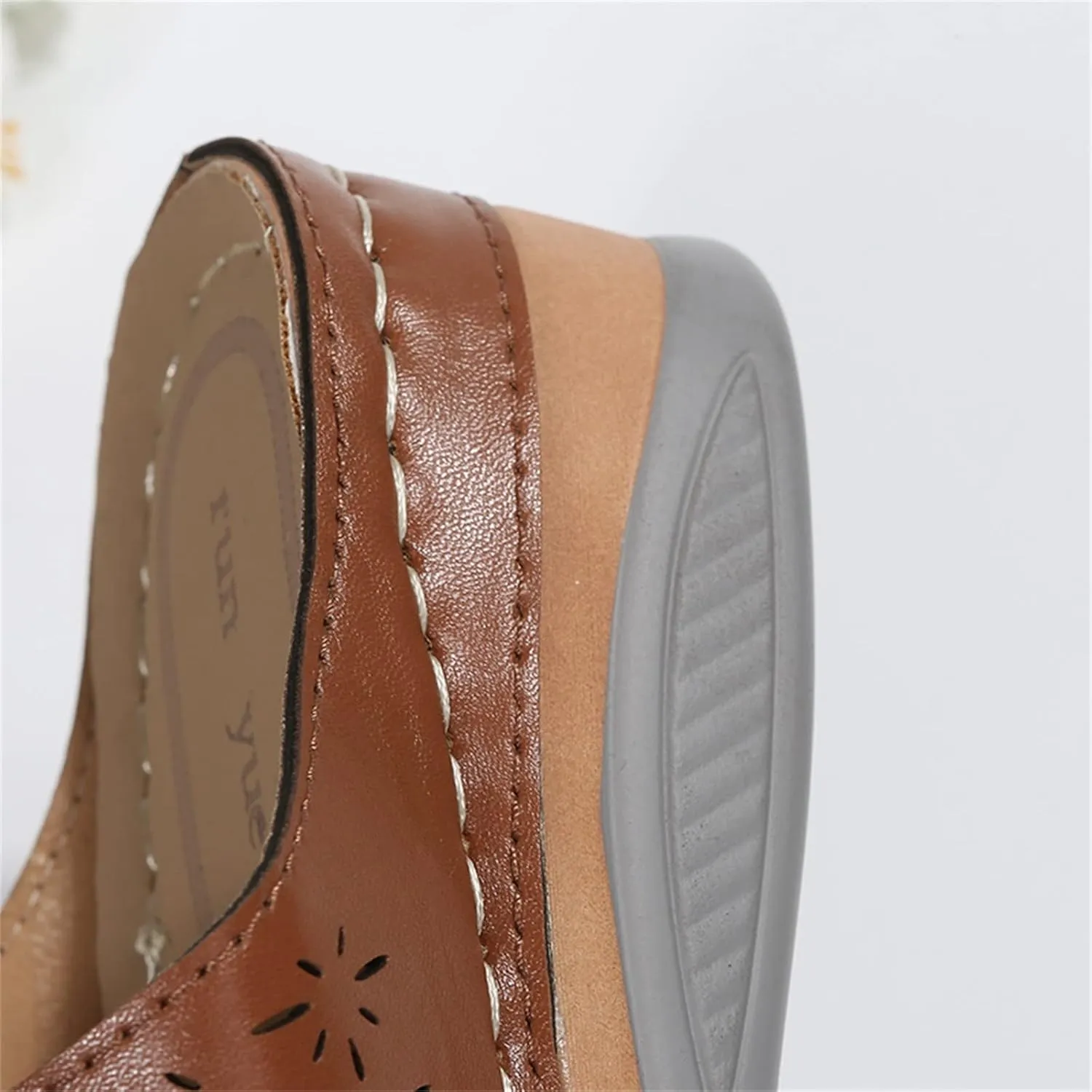 Womens Sandals with Arch Support Orthopedic Sandals Dressy Summer latforms Flats Pillow Slides Wide Anti Slip Shoes