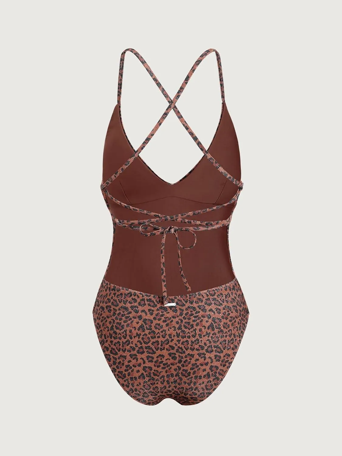 Women's Sexy Bathing Suits Criss Tie Backless High Cut One Piece Swimwear