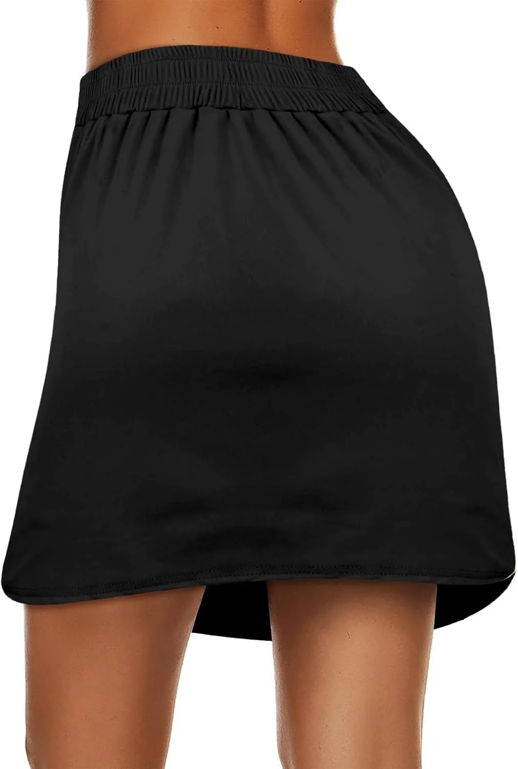 Women's Tennis Skirts Solid Color Loose Yoga High Waisted Exercise Athletic Running Golf Sport Pants with Pocket