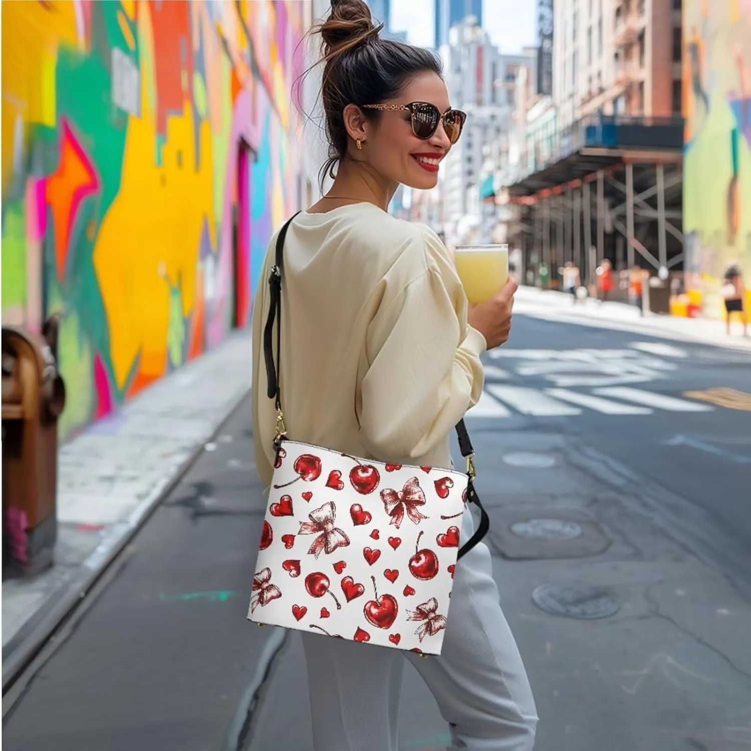 Women's Tote Bag Cross Body Purse and Matching Wallet 3 Piece Handbags Set PU Leather Hobo Bags for Women