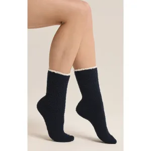 Z Supply Navy Heart Sock 2-Pack in Eclipse